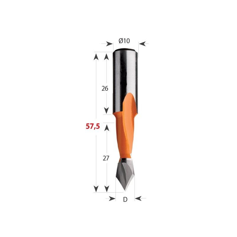 Dowel Drill For Through Holes S L Hw